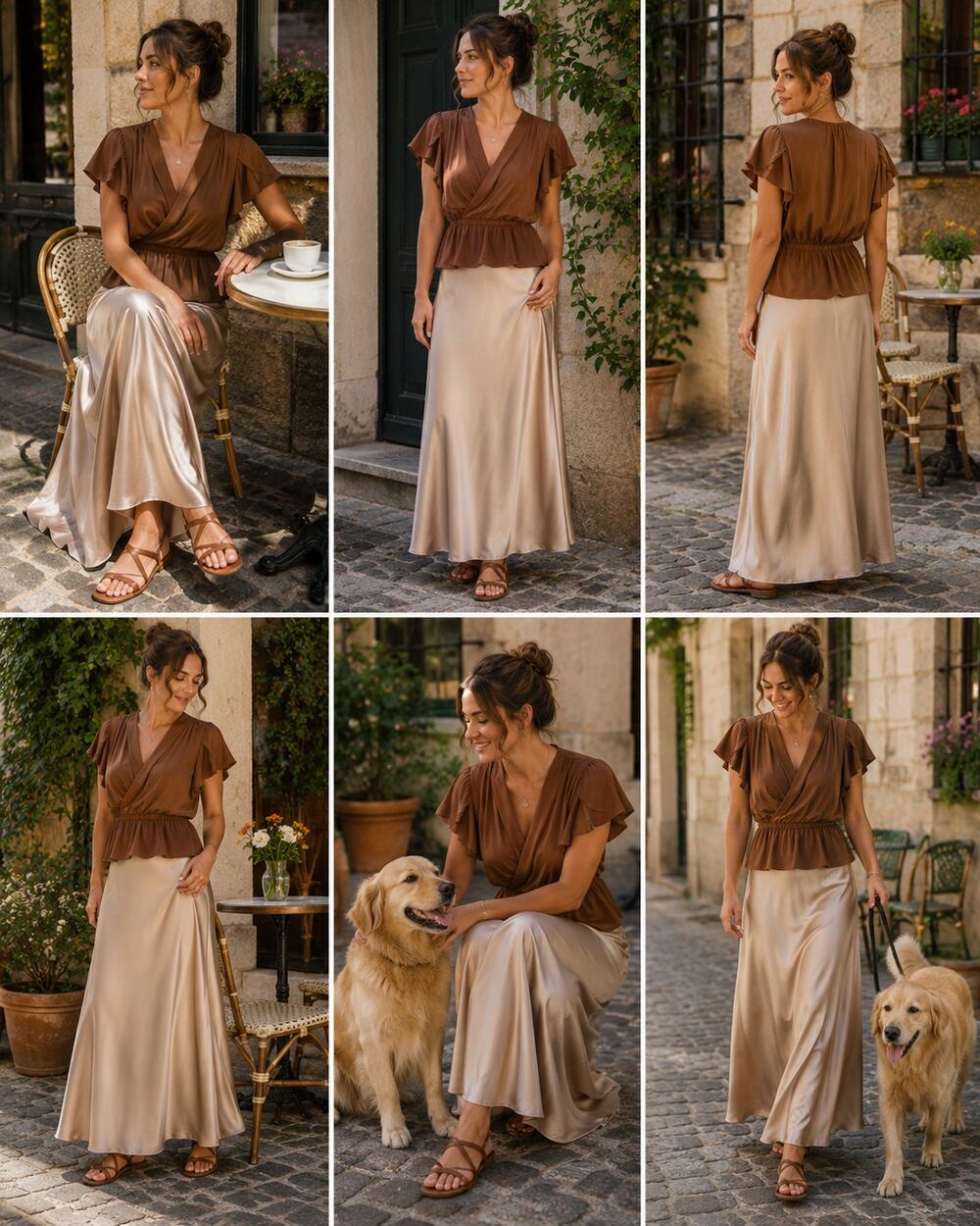 Amanda Uprichard 100% silk Ella Top in Toffee NWT Size S